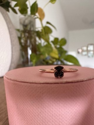 Anillo Tous Oso Negro Ajustable