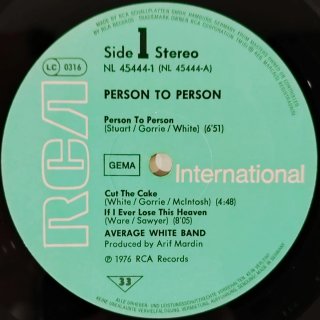 Vinilo Average White Band - Person to Person