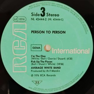 Vinilo Average White Band - Person to Person