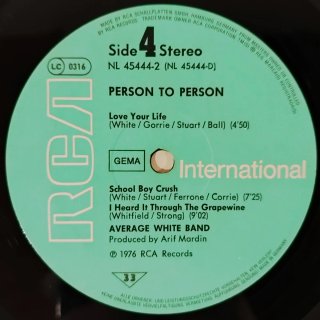 Vinilo Average White Band - Person to Person