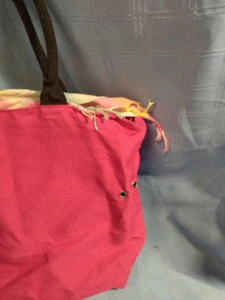Bolsa de playa H&M con estampado de mujer
