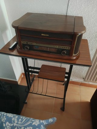 Tocadiscos Roadstar Radio Cassette Marrón