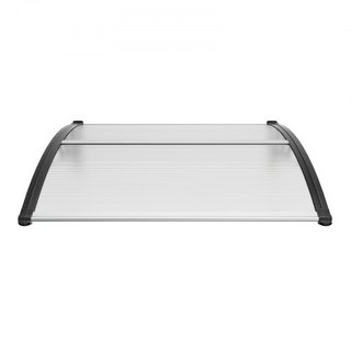 Toldo para Ventana y Puerta 101.6 x 101.6 cm, Policarbonato UPF 50+ Toldo Exterior para Puerta de Entrada, Toldo de Salida Frontal para Protección Solar, UV, Lluvia, Nieve, Hoja Hueca