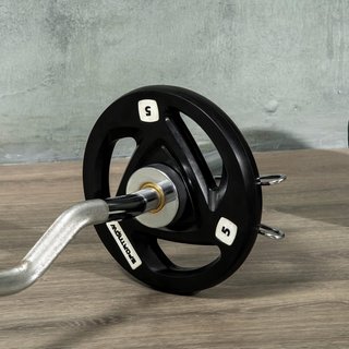 Set De 2 Discos De Pesas De 2X5/10/15/20Kg En Acero Con Recubrimiento De Goma, Agujero Ø5Cm Para Barra Y Asas Para Uso Manual