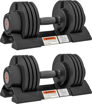 Conjunto de Pesas de Gimnasio, Conjunto de Mancuernas Ajustables para Brazos con Base de Almacenamiento y Mango Antideslizante, Pesas de Mancuernas, para Entrenamiento Fitness en Casa y Gimnasio, ...