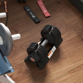 Conjunto de Pesas de Gimnasio, Conjunto de Mancuernas Ajustables para Brazos con Base de Almacenamiento y Mango Antideslizante, Pesas de Mancuernas, para Entrenamiento Fitness en Casa y Gimnasio, ...