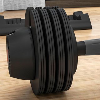 Conjunto de Pesas de Gimnasio, Conjunto de Mancuernas Ajustables para Brazos con Base de Almacenamiento y Mango Antideslizante, Pesas de Mancuernas, para Entrenamiento Fitness en Casa y Gimnasio, ...