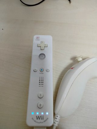 Wii Remote Bianco + Nunchuk GameStop