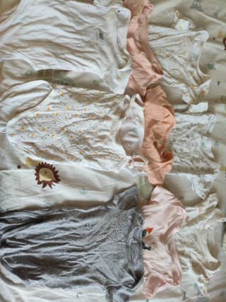 Bodys manga corta bebé, talla 12 meses