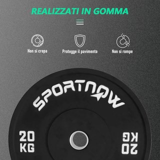 Juego De 2 Discos De Gimnasio De 10/20Kg, Discos Para Barra Y Mancuernas Con Conexión Ø5 Cm Para Entrenamiento En Casa Y Gimnasio, Negro