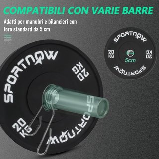 Juego De 2 Discos De Gimnasio De 10/20Kg, Discos Para Barra Y Mancuernas Con Conexión Ø5 Cm Para Entrenamiento En Casa Y Gimnasio, Negro