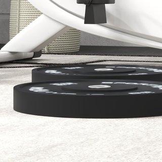 Juego De 2 Discos De Gimnasio De 10/20Kg, Discos Para Barra Y Mancuernas Con Conexión Ø5 Cm Para Entrenamiento En Casa Y Gimnasio, Negro
