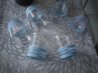 Set 6 Bicchieri Voiello Azzurro Trasparente