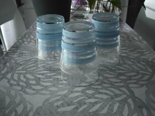 Set 6 Bicchieri Voiello Azzurro Trasparente