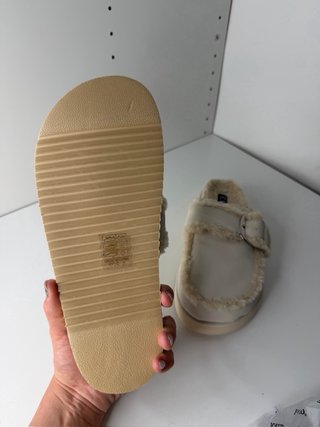 RAID London Mules Teddy Beige Donna UK