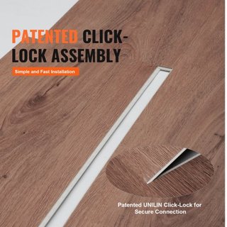 Baldosas de Vinilo Interconectables 1220 X 185 mm, 10 Baldosas de 5.5mm de Grosor que se Encajan, Suelo de Grano de Madera Marrón Oscuro para Cocina, Comedor, Dormitorios y Baños, Fácil para Decor...