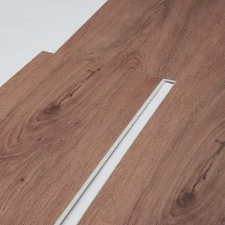Baldosas de Vinilo Interconectables 1220 X 185 mm, 10 Baldosas de 5.5mm de Grosor que se Encajan, Suelo de Grano de Madera Marrón Oscuro para Cocina, Comedor, Dormitorios y Baños, Fácil para Decor...