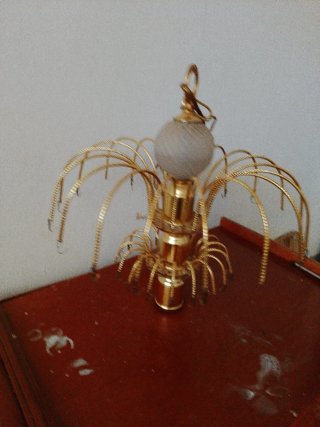 Lámpara de techo dorada vintage