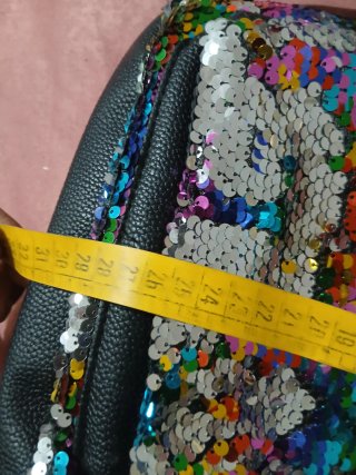 Zainetto paillettes arcobaleno
