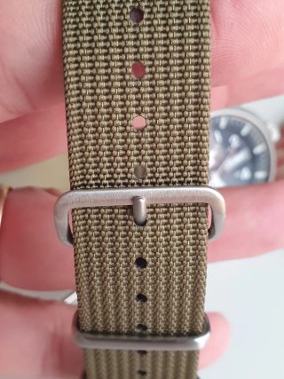 Correa de reloj NATO, grado balístico, verde, 20 m