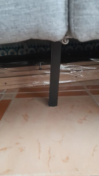 Sofá Cama HOMCOM 1 Plaza Gris