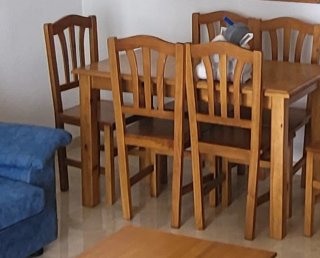 3 Sillas de Comedor de Madera