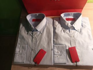 Camisa Carolina Herrera Azul Original 2 talla L M