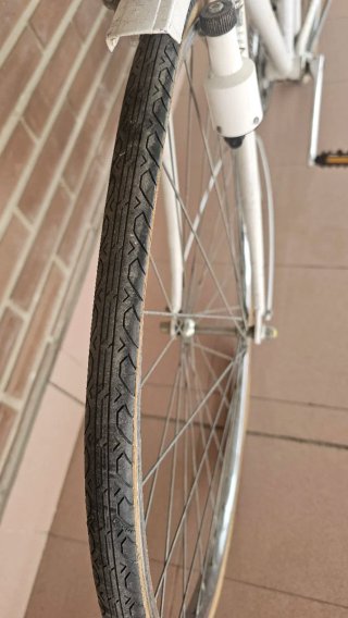 Bicicleta de paseo blanca