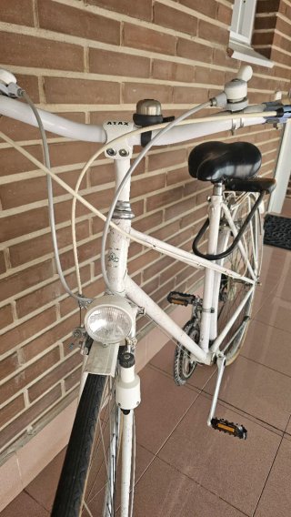 Bicicleta de paseo blanca