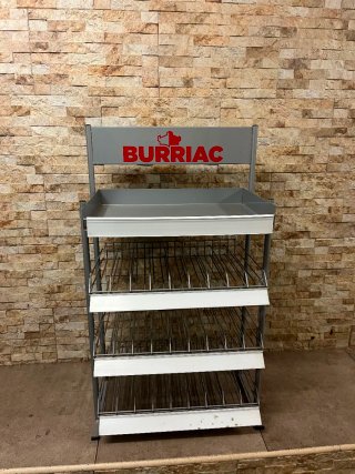 Expositor Burriac metálico gris