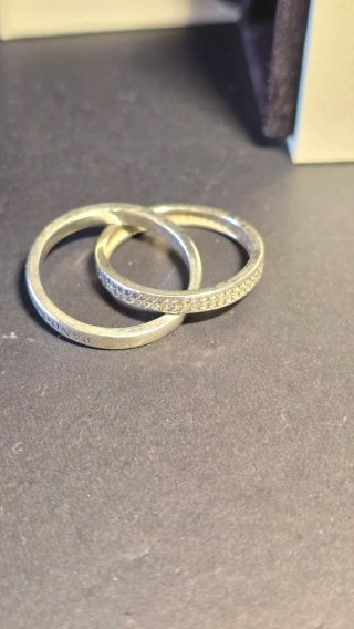 Anillo doble  Pandora Sweet Promise Plata Cz