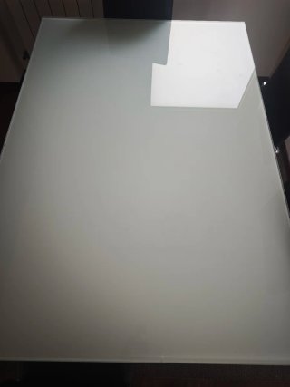 Mesa Comedor Cristal Extensible 130x90
