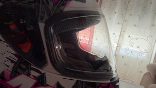 Casco Moto MT Thunder Niña Mariposa y guantes