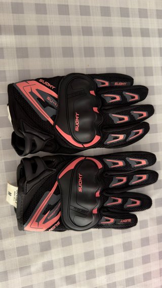 Casco Moto MT Thunder Niña Mariposa y guantes