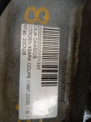 CAJA CAMBIOS CITROEN XSARA COUPE 1.6i 16V VTR