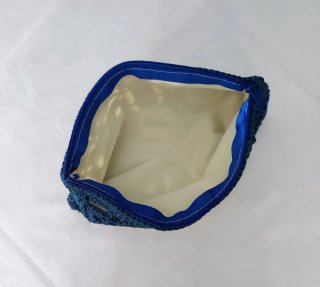 Pochette uncinetto blu