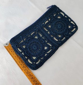 Pochette uncinetto blu