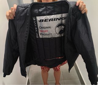 Chaqueta de moto Bering negra y roja