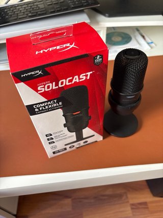 Micrófono Profesional SoloCast HyperX Negro