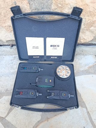 Equipo Carpfishing 3Cañas,3Carretes, alarmas, saco