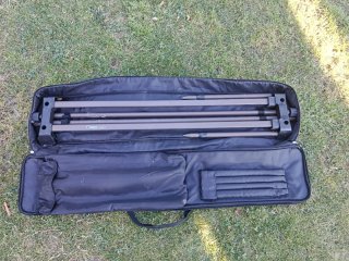 Equipo Carpfishing 3Cañas,3Carretes, alarmas, saco
