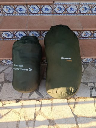 Equipo Carpfishing 3Cañas,3Carretes, alarmas, saco