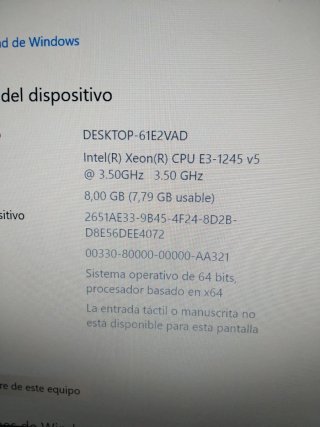 Servidor HP Z240 Negro