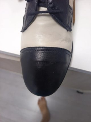 Scarpe Oxford Beige e Nero Uomo