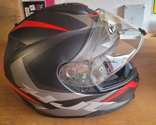 Casco HJC C70 Negro/Gris/Rojo