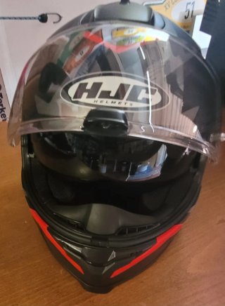 Casco HJC C70 Negro/Gris/Rojo