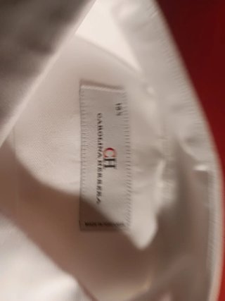 Camisa Carolina Herrera Blanca Talla 15.5