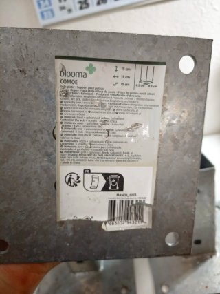 4 Soportes Metálicos para Atornillar