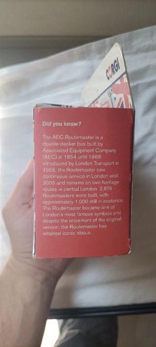 Modellino Autobus Routemaster Corgi British Museum