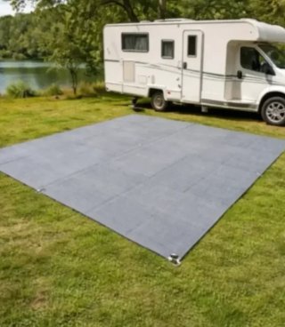Alfombra Camping Playa 2.50x3m Gris